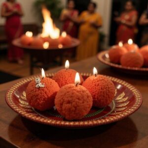 Ladoo Candle Set